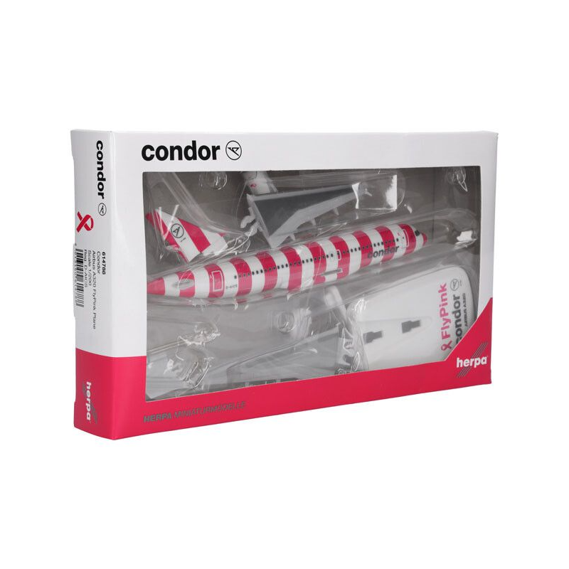 Airbus A320 Condor FlyPink Plane, 1:200, Herpa