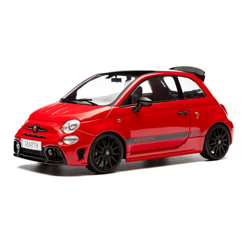 Fiat F595 Abarth Solido Works '23, rood - 1:18 - Solido