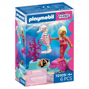 Playmobil Fantasy & Magic - Zeemeermin met zeepaardje, 72109