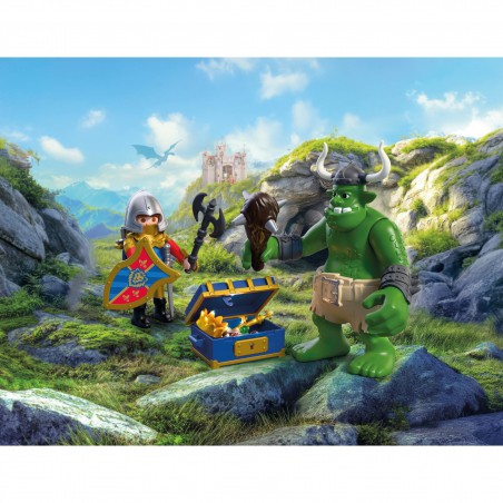 Playmobil Knights - Trol met schat van leeuwenridder, 72116