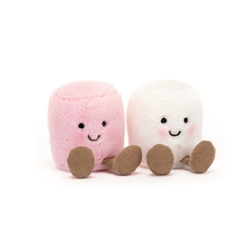Amuseables Pink and white marshmallows,  Jellycat