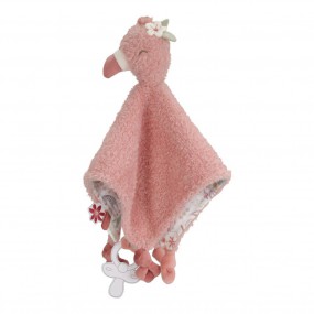 Knuffeldoekje flamingo - Safari Friends - Little Dutch