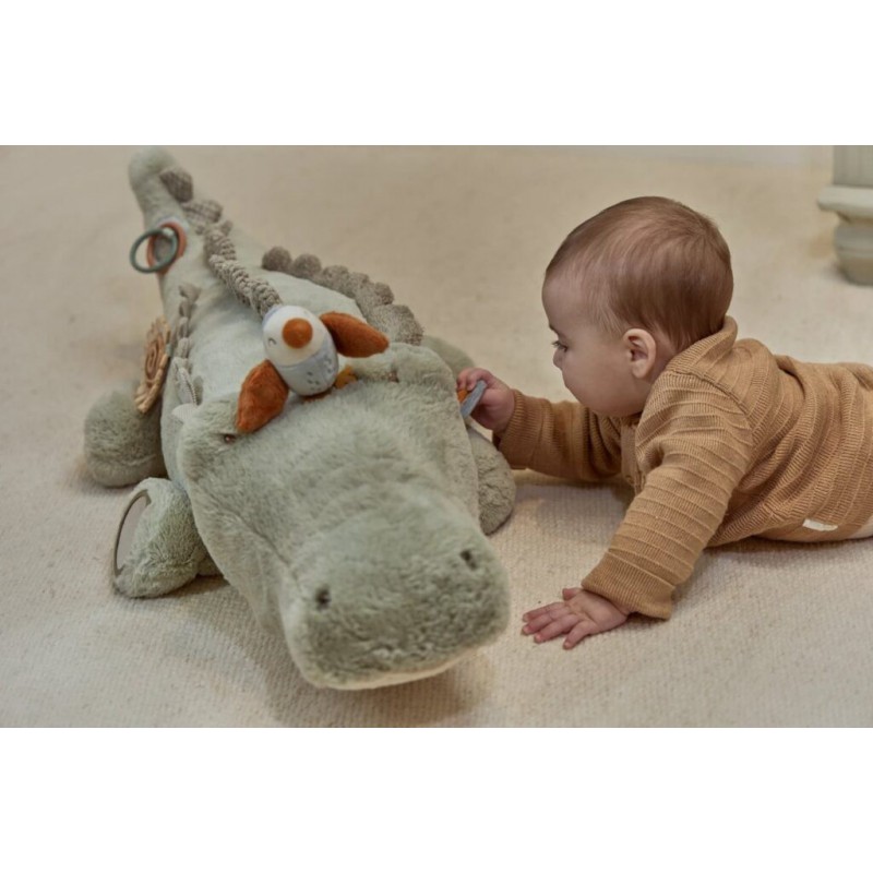 Activiteitenknuffel XL krokodil - Safari Friends - Little Dutch