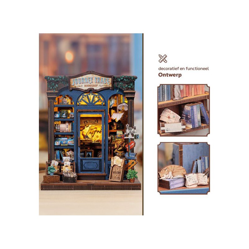 Journey Trace Bookshop Store Cutebee diy huisje