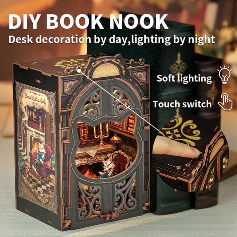 Book Nook, Count Cat's Study, Cutebee