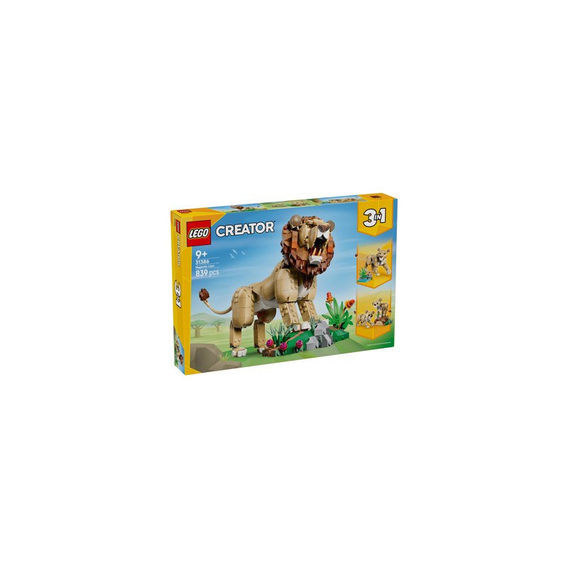 LEGO CREATOR - 31386 Wilde Dieren: Majestueuze Leeuw