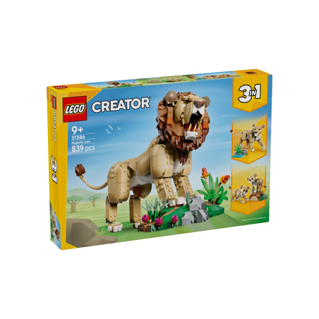 LEGO CREATOR - 31386 Wilde Dieren: Majestueuze Leeuw
