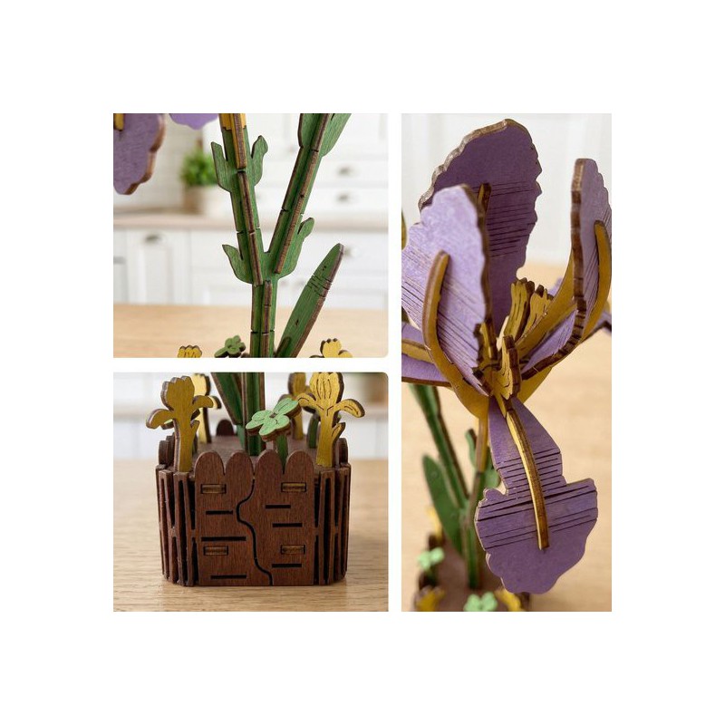 Iris, Houten 3D Puzzel, Inspirebox