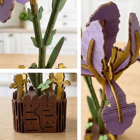 Iris, Houten 3D Puzzel, Inspirebox