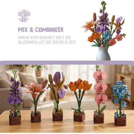 Iris, Houten 3D Puzzel, Inspirebox