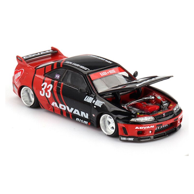 Nissan Skyline GT-R (R33) Kaido Works Advan nr33, Kaido House 1:64, Mini GT