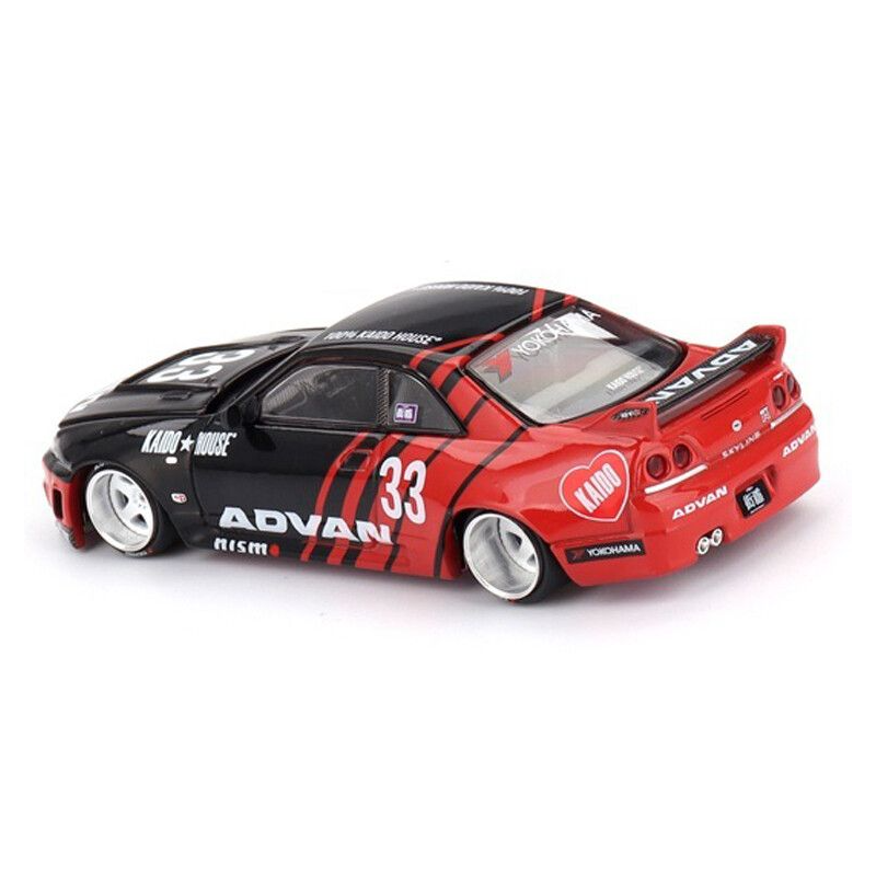 Nissan Skyline GT-R (R33) Kaido Works Advan nr33, Kaido House 1:64, Mini GT