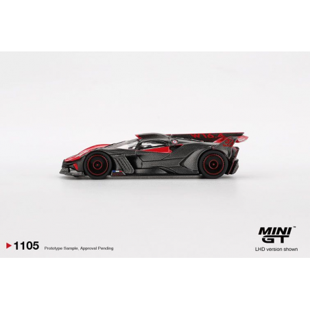 Bugatti Bolide '26, rood (red ultimate), 1:64, MiniGT (1105) (Blister verpakking)