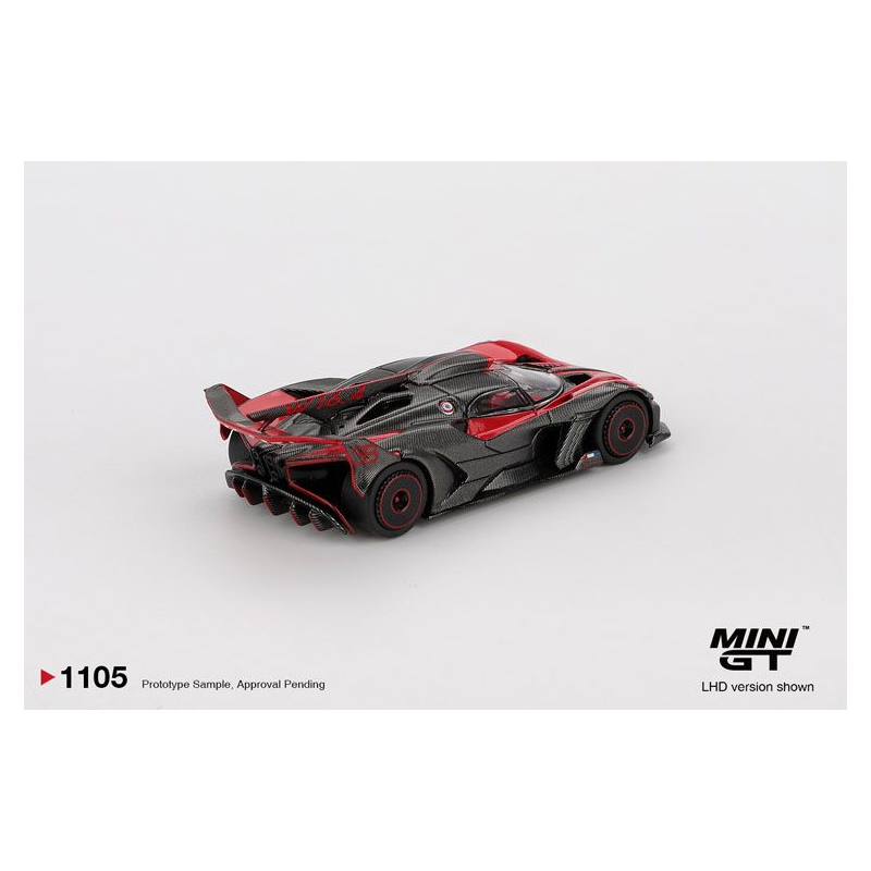 Bugatti Bolide '26, rood (red ultimate), 1:64, MiniGT (1105) (Blister verpakking)
