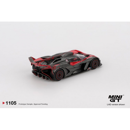 Bugatti Bolide '26, rood (red ultimate), 1:64, MiniGT (1105) (Blister verpakking)