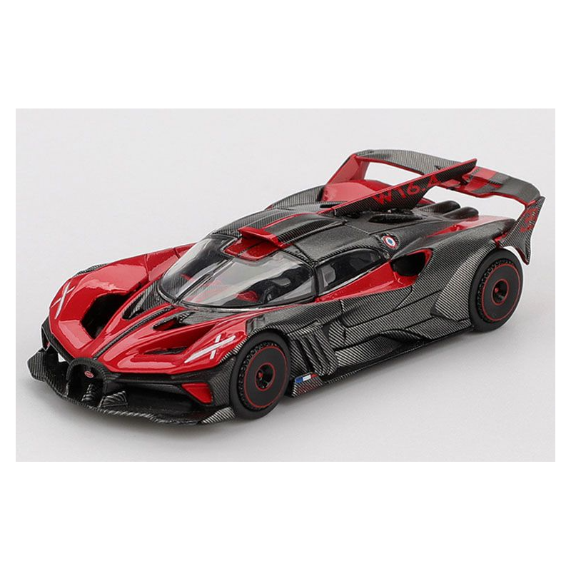 Bugatti Bolide '26, rood (red ultimate), 1:64, MiniGT (1105) (Blister verpakking)