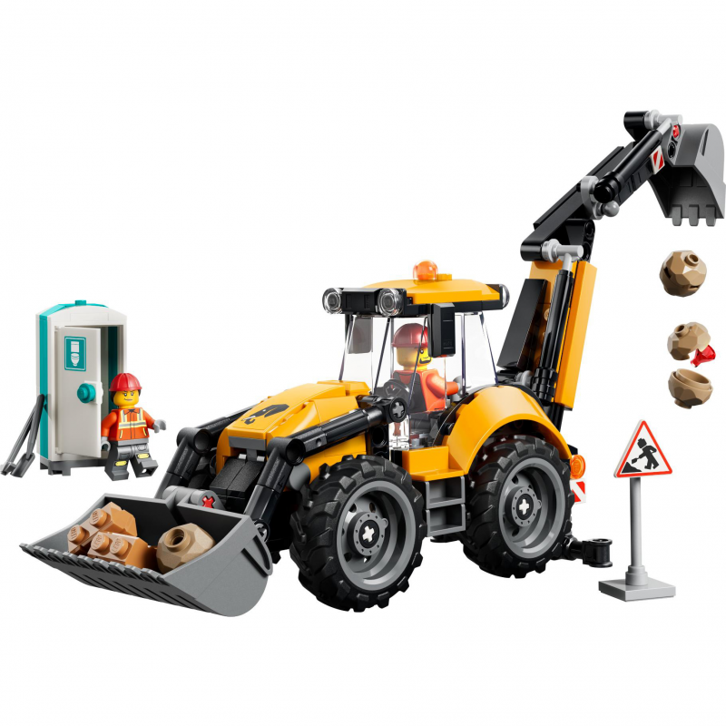 LEGO City - 60480 Great Vehicles: Gele Graaflaadmachine