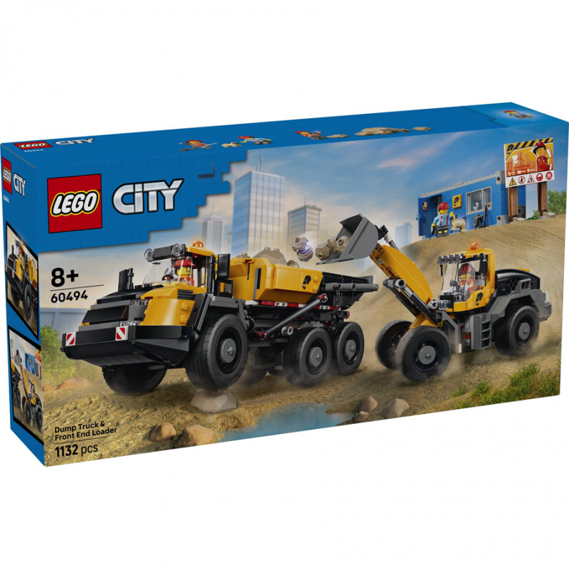 LEGO City - 60494 Great Vehicles: Kiepwagen En Voorlader