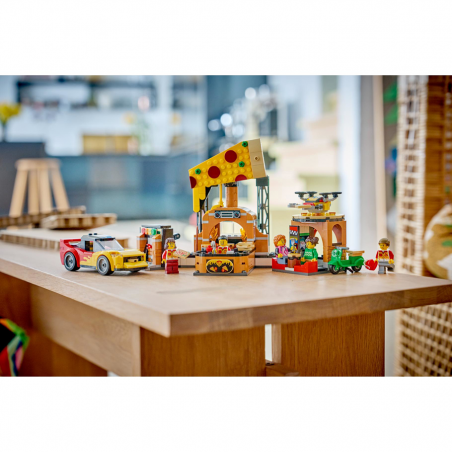 LEGO City - 60496 Pizzacentrale Met Voertuigen