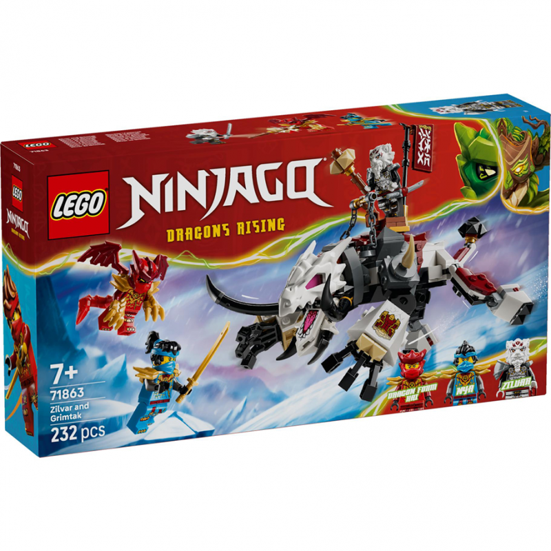 LEGO NINJAGO - 71863 Zilvar En Grimtak Het Drakenbeest
