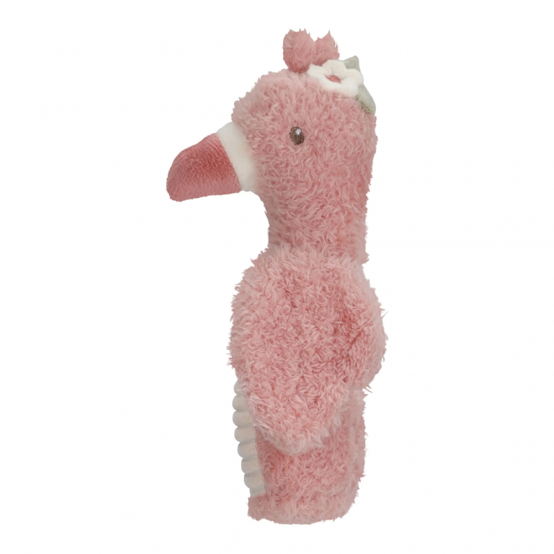 Knijpspeeltje met rammel flamingo - Safari Friends - Little Dutch