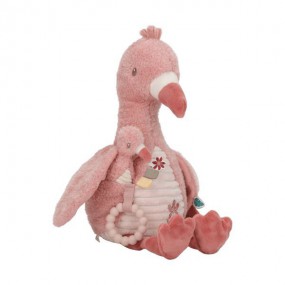 Activiteitenknuffel flamingo - Safari Friends - Little Dutch