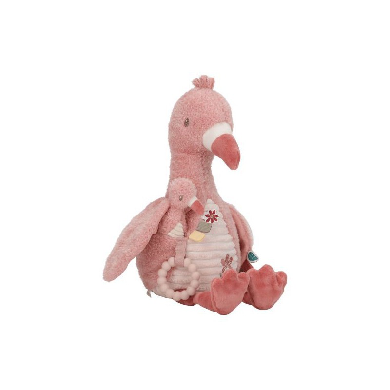 Activiteitenknuffel flamingo - Safari Friends - Little Dutch