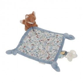 Knuffeldoekje vos met print - Safari Friends - Little Dutch