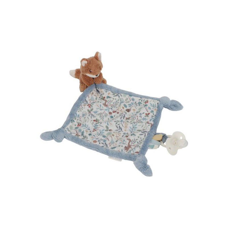 Knuffeldoekje vos met print - Safari Friends - Little Dutch