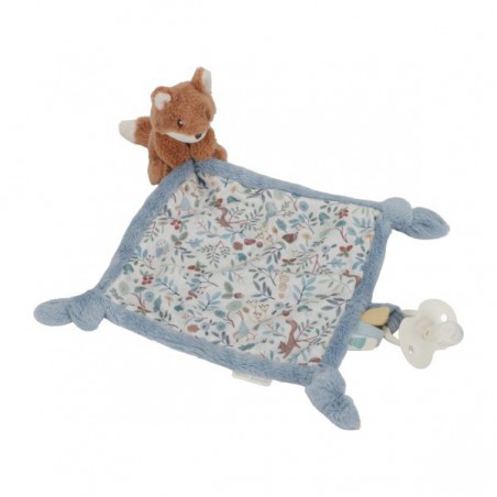 Knuffeldoekje vos met print - Safari Friends - Little Dutch