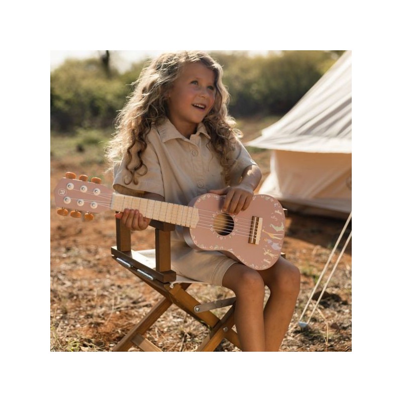 Houten gitaar roze - Safari Friends - Little Dutch