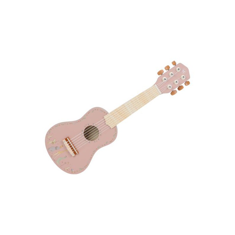 Houten gitaar roze - Safari Friends - Little Dutch