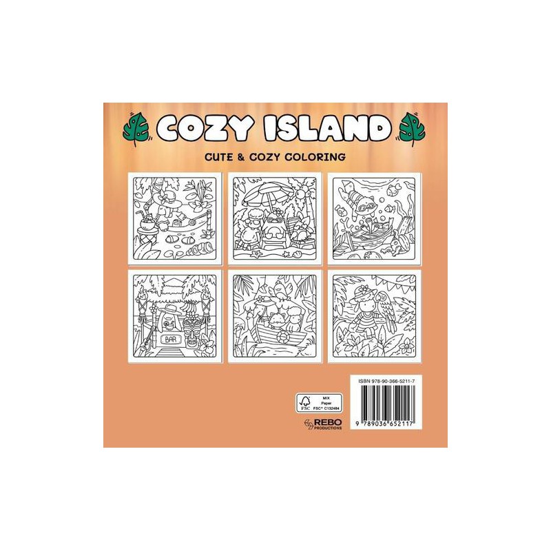 Cozy Island, Cute & Cozy Coloring kleurboek
