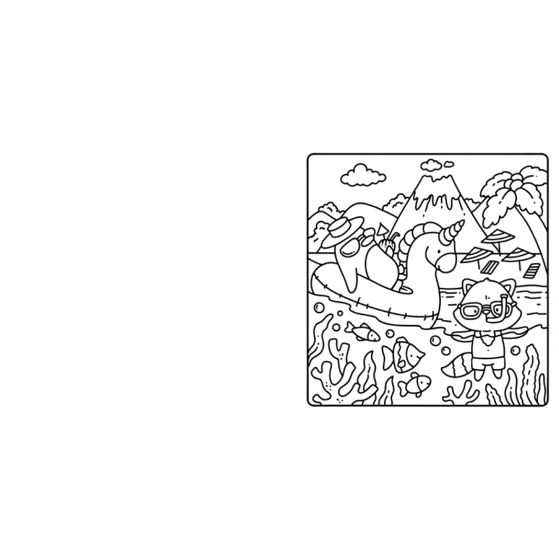 Cozy Island, Cute & Cozy Coloring kleurboek