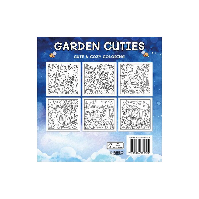 Garden Cuties, Cute & Cozy Coloring kleurboek