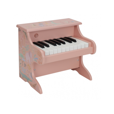 Houten piano roze - Safari Friends - Little Dutch