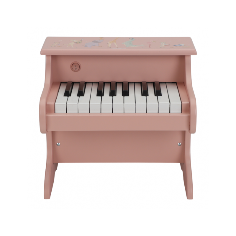 Houten piano roze - Safari Friends - Little Dutch