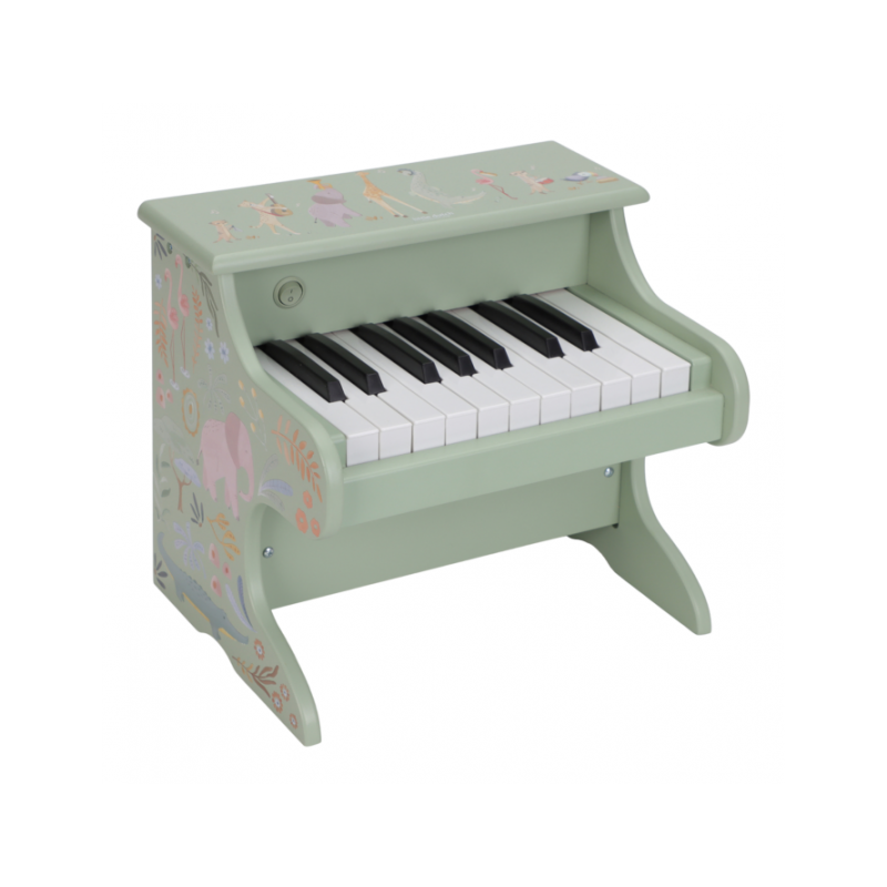 Houten piano groen - Safari Friends - Little Dutch