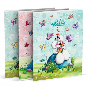 Diddl - Schrift A5 gelijnd, 3 stuks