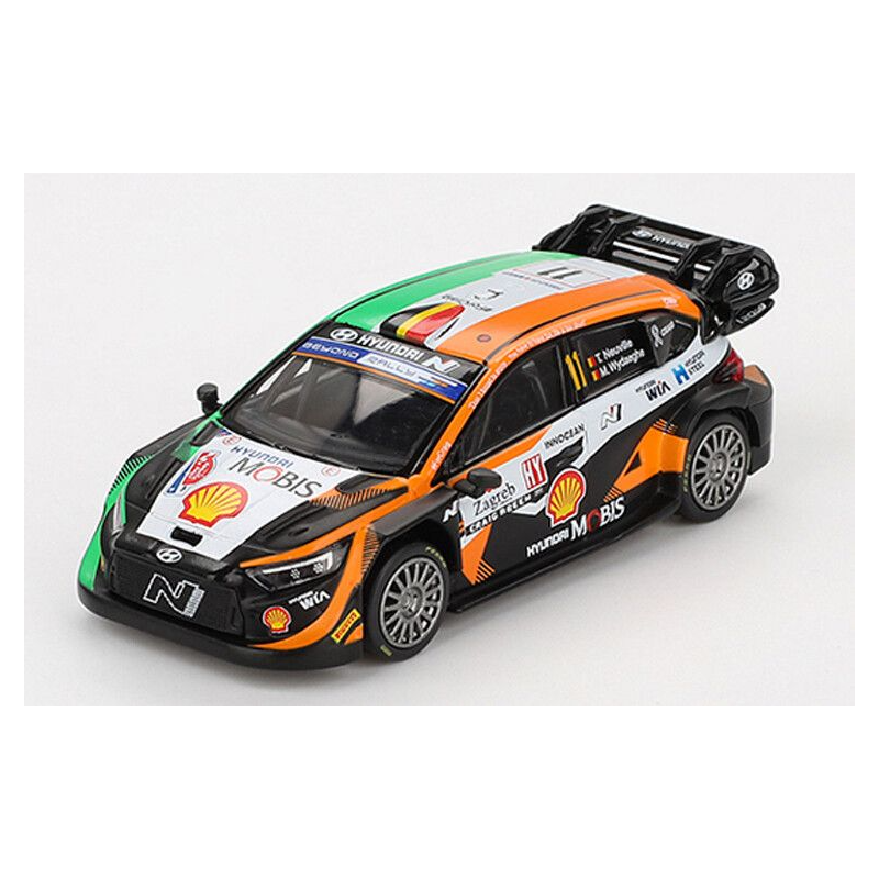 Hyundai I20 N Rally nr11 Rally Croatia '23 1:64, Mini GT (972)