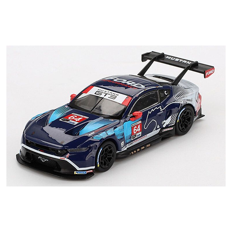 Ford Mustang GT3 Multimatic Motorsports nr64 Daytona 24h '24 1:64, Mini GT (898)