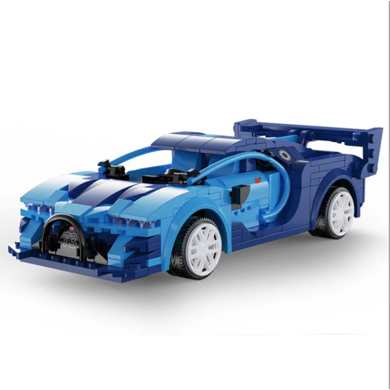CaDA C51073W - Smart, Blue race car - 1:20 Car Serie