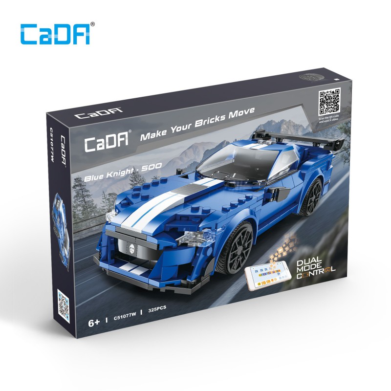 CaDA C51077W - Smart. Blue knight 500 - 1:20 Car Serie