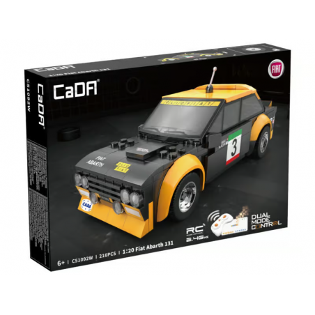 CaDA C51092W - Smart, Fiat Abarth 131 - 1:20 Car Serie