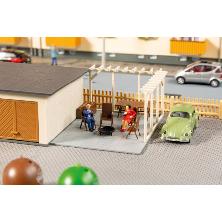 Garages met accessoires, Auhagen H0 (11484)