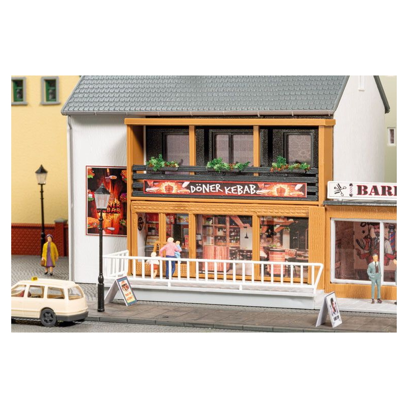 Döner en kapperszaak, Auhagen H0 (12356)