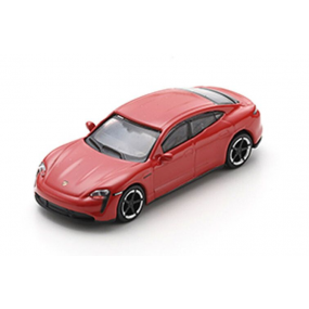 Porsche Taycan Turbo S, rood 1:87, Schuco