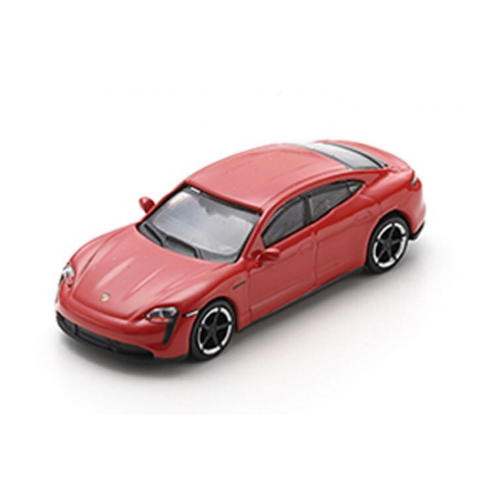 Porsche Taycan Turbo S, rood 1:87, Schuco