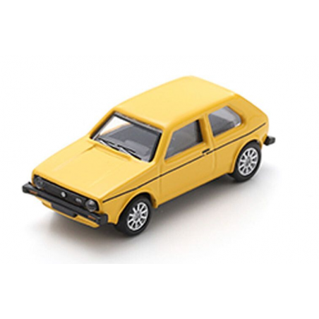 VW Golf I GL, geel 1:87, Schuco