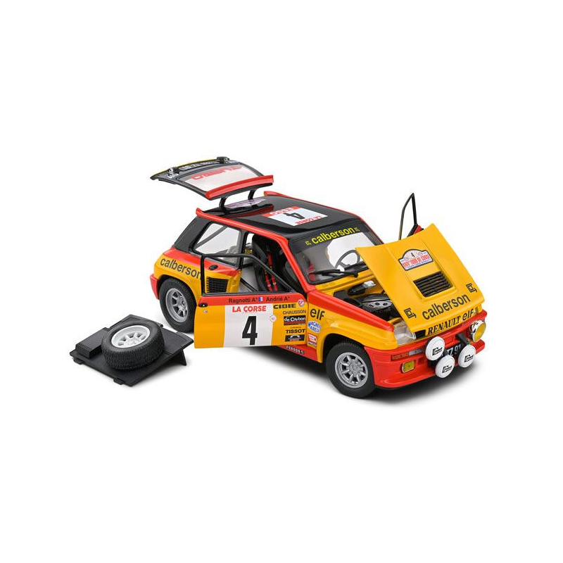 Renault 5 Turbo Tour de Corse nr4 Ragnotti / Andrie '80, turquoise- 1:18 - Solido